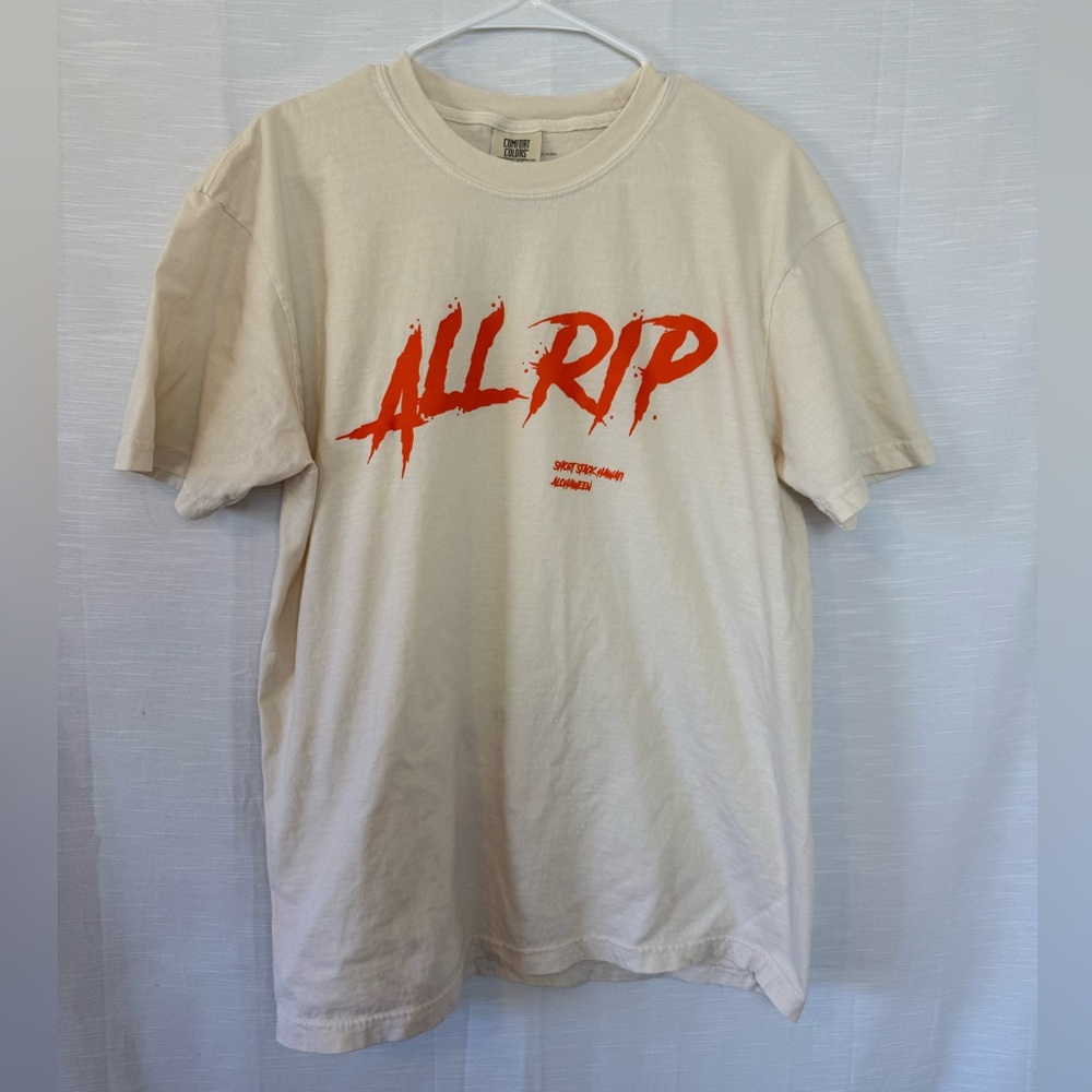 Rip Comfort Colors Beige T-Shirt with Red Graphic